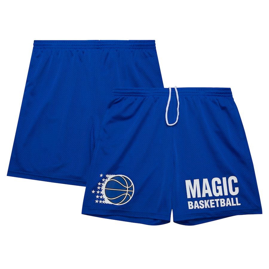 2025 Men NBA Orlando Magic Blue Shorts